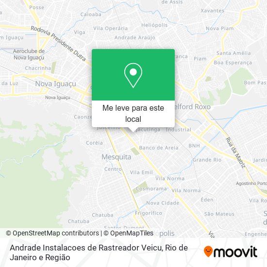 Andrade Instalacoes de Rastreador Veicu mapa