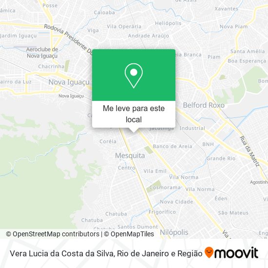 Vera Lucia da Costa da Silva mapa