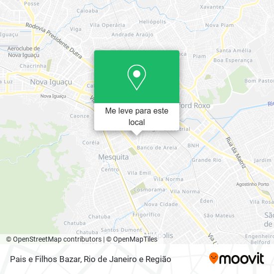 Pais e Filhos Bazar mapa