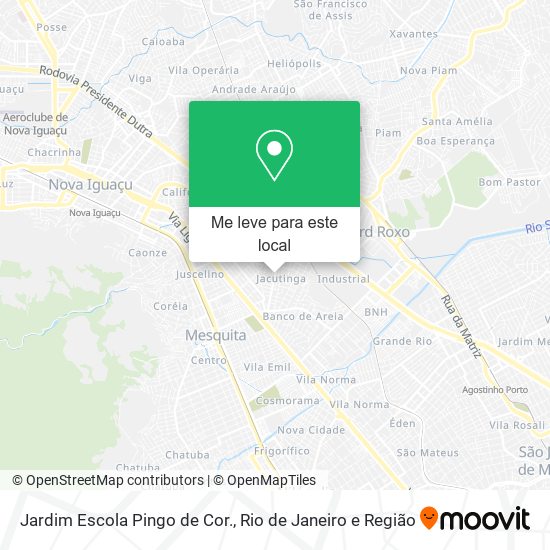 Jardim Escola Pingo de Cor. mapa