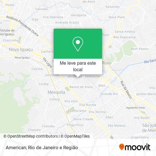 American mapa