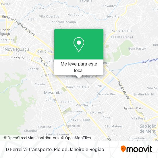 D Ferreira Transporte mapa