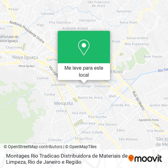 Montages Rio Tradicao Distribuidora de Materiais de Limpeza mapa