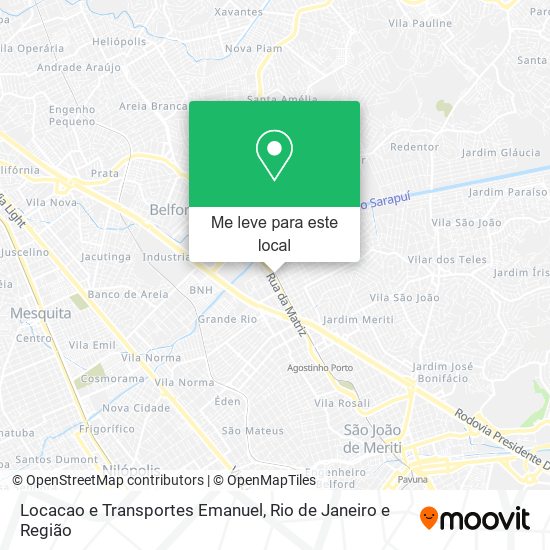 Locacao e Transportes Emanuel mapa