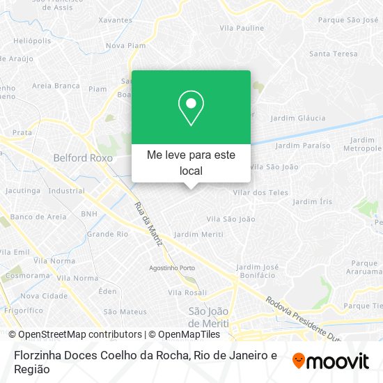 Florzinha Doces Coelho da Rocha mapa