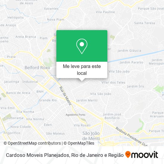 Cardoso Moveis Planejados mapa