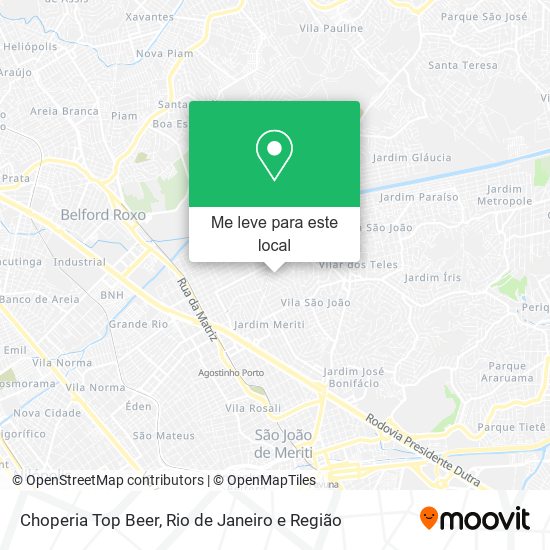 Choperia Top Beer mapa