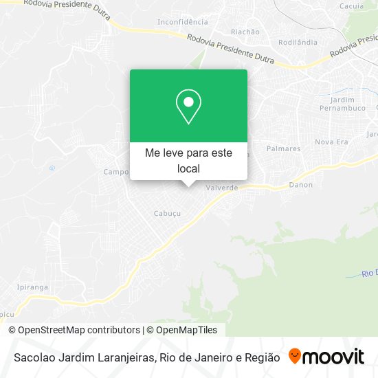 Sacolao Jardim Laranjeiras mapa