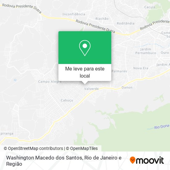 Washington Macedo dos Santos mapa