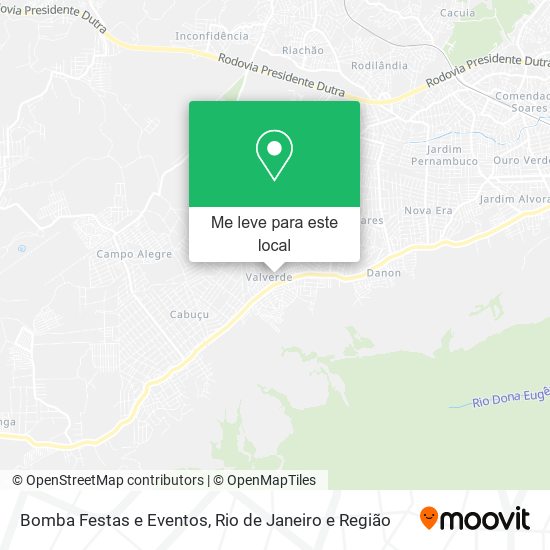 Bomba Festas e Eventos mapa