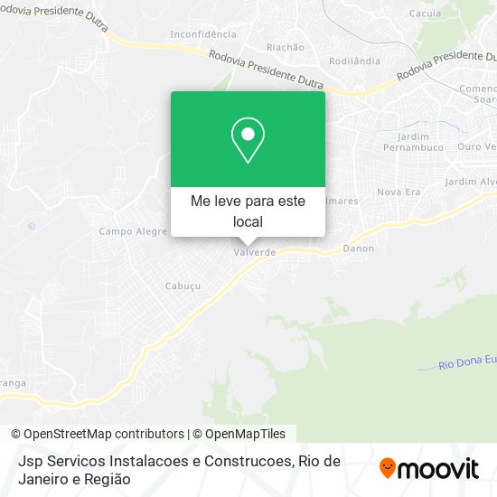Jsp Servicos Instalacoes e Construcoes mapa