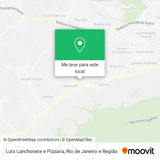 Luts Lanchonete e Pizzaria mapa