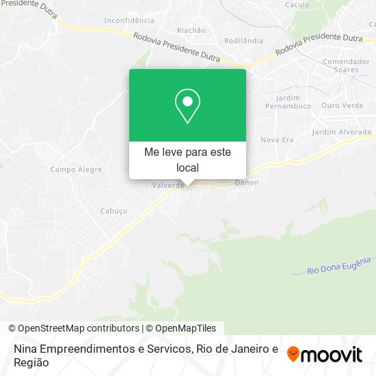 Nina Empreendimentos e Servicos mapa