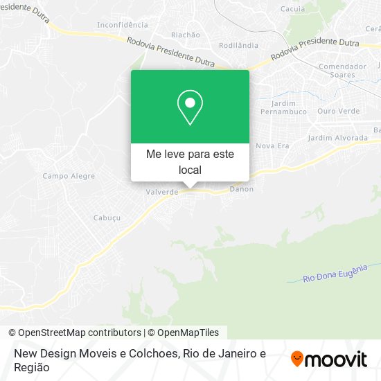 New Design Moveis e Colchoes mapa