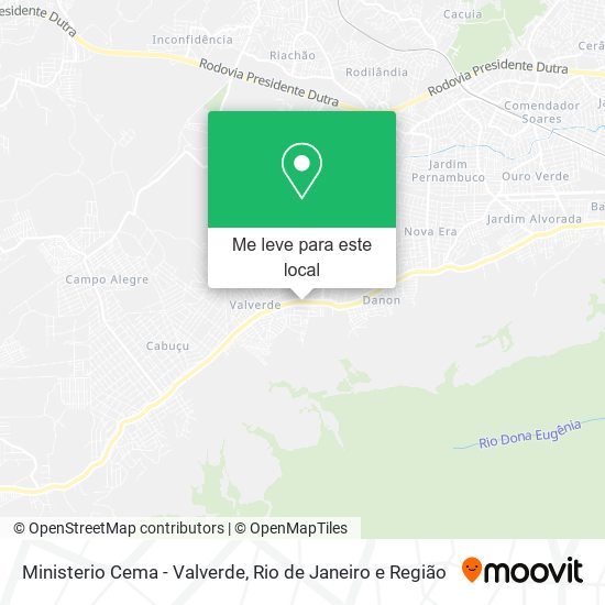 Ministerio Cema - Valverde mapa