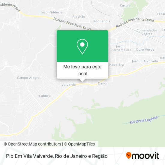 Pib Em Vila Valverde mapa