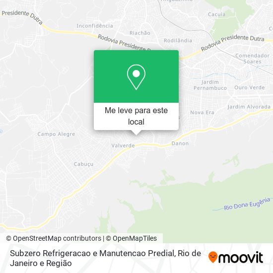 Subzero Refrigeracao e Manutencao Predial mapa