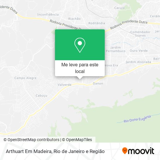 Arthuart Em Madeira mapa