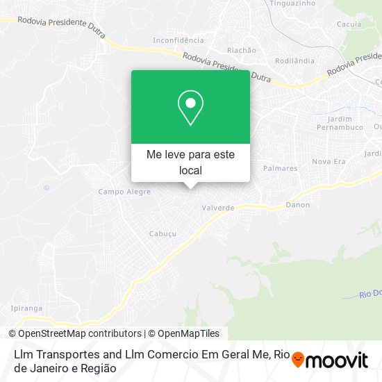 Llm Transportes and Llm Comercio Em Geral Me mapa