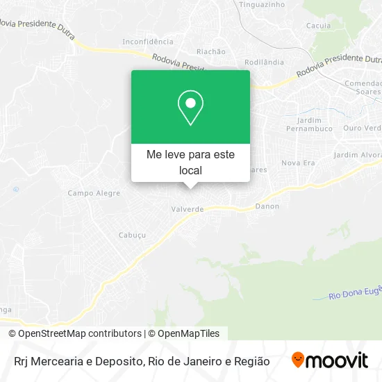 Rrj Mercearia e Deposito mapa