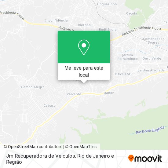 Jm Recuperadora de Veiculos mapa