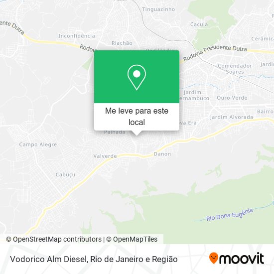 Vodorico Alm Diesel mapa