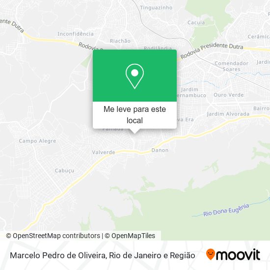 Marcelo Pedro de Oliveira mapa
