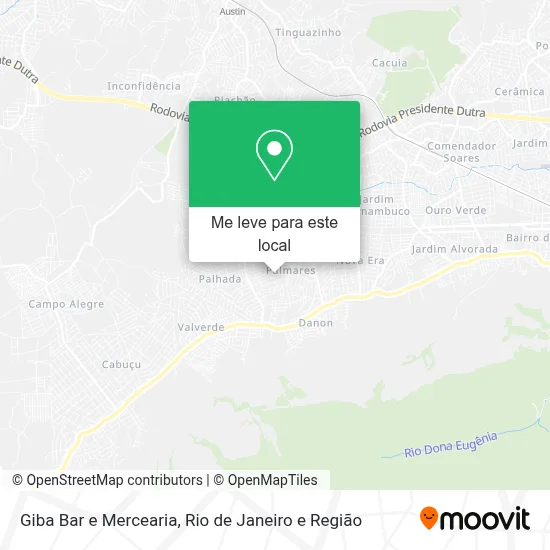 Giba Bar e Mercearia mapa