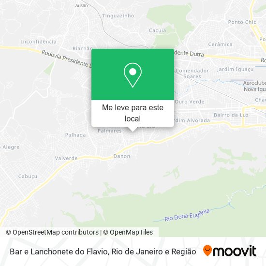 Bar e Lanchonete do Flavio mapa