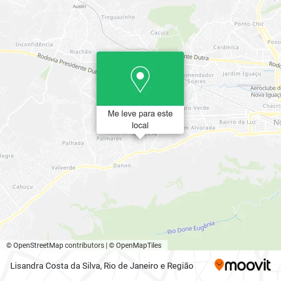 Lisandra Costa da Silva mapa