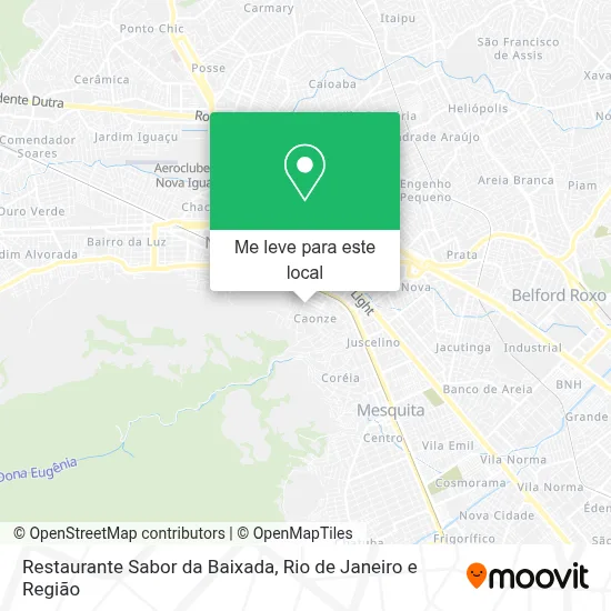 Restaurante Sabor da Baixada mapa