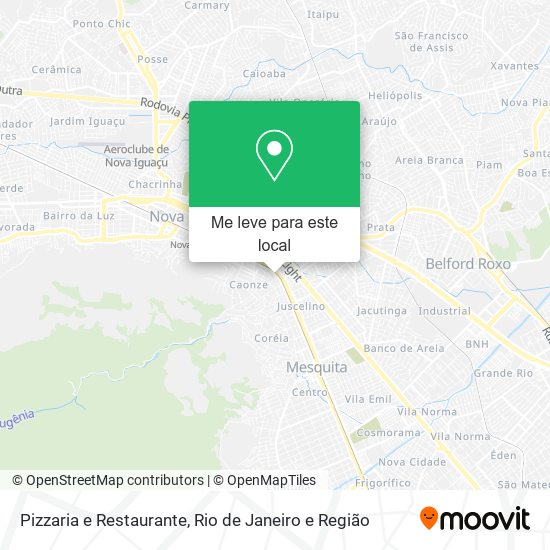 Pizzaria e Restaurante mapa