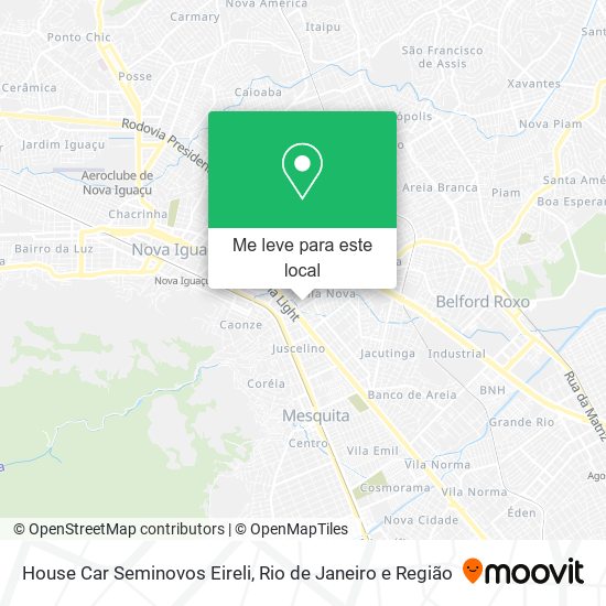 House Car Seminovos Eireli mapa