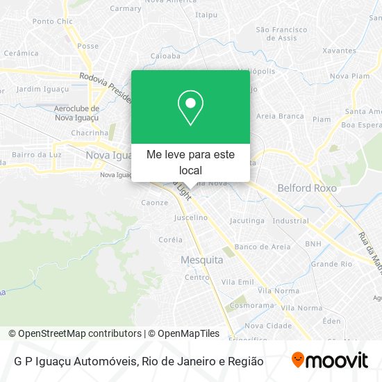 G P Iguaçu Automóveis mapa