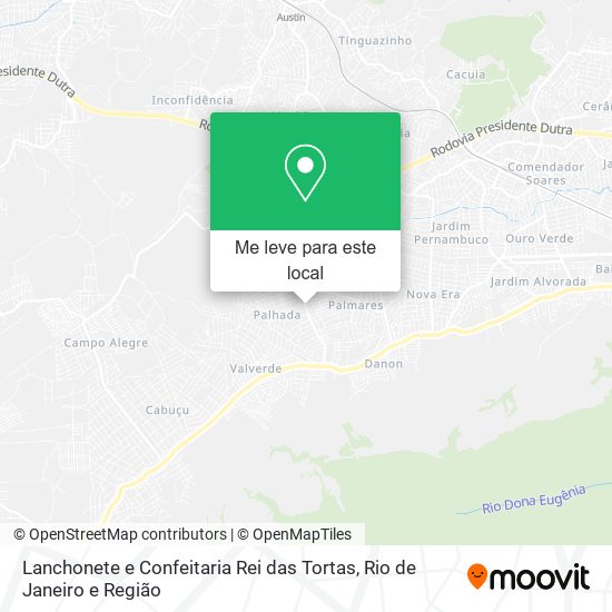 Lanchonete e Confeitaria Rei das Tortas mapa