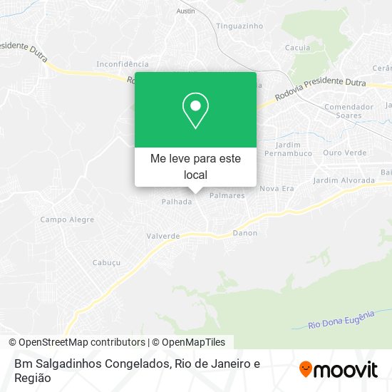 Bm Salgadinhos Congelados mapa