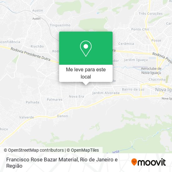 Francisco Rose Bazar Material mapa