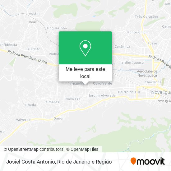 Josiel Costa Antonio mapa