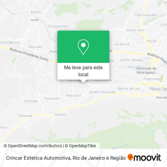 Crincar Estetica Automotiva mapa
