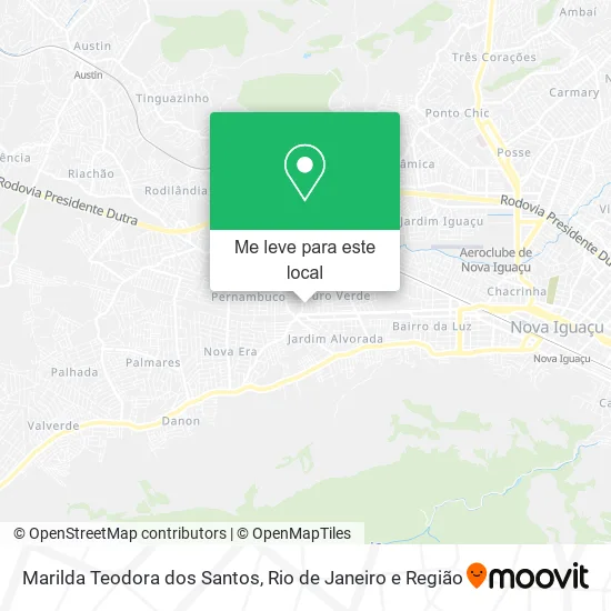 Marilda Teodora dos Santos mapa