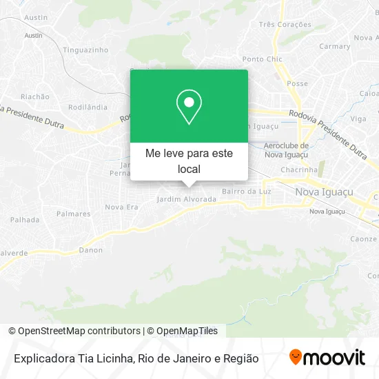 Explicadora Tia Licinha mapa