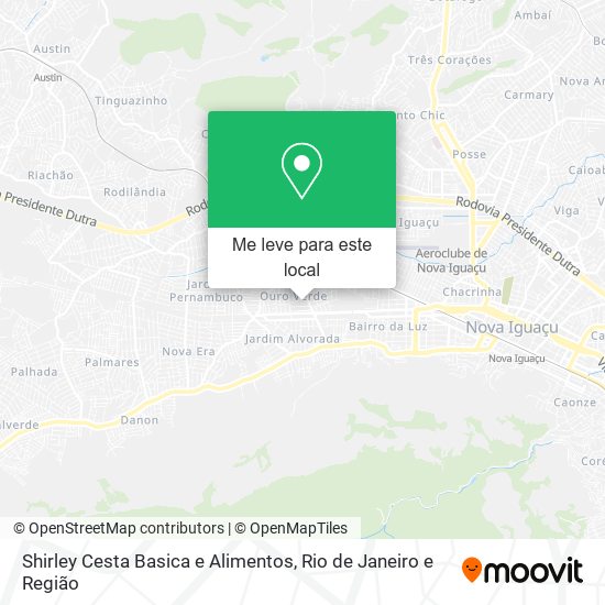 Shirley Cesta Basica e Alimentos mapa