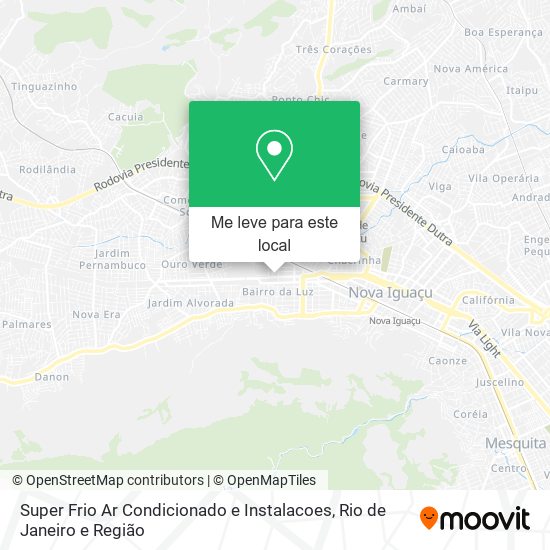 Super Frio Ar Condicionado e Instalacoes mapa