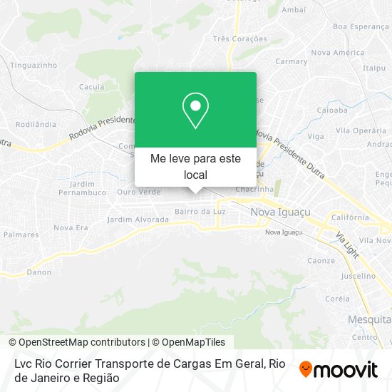 Lvc Rio Corrier Transporte de Cargas Em Geral mapa