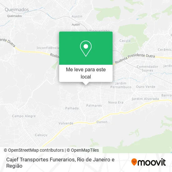 Cajef Transportes Funerarios mapa
