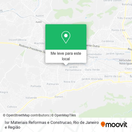 Isr Materiais Reformas e Construcao mapa