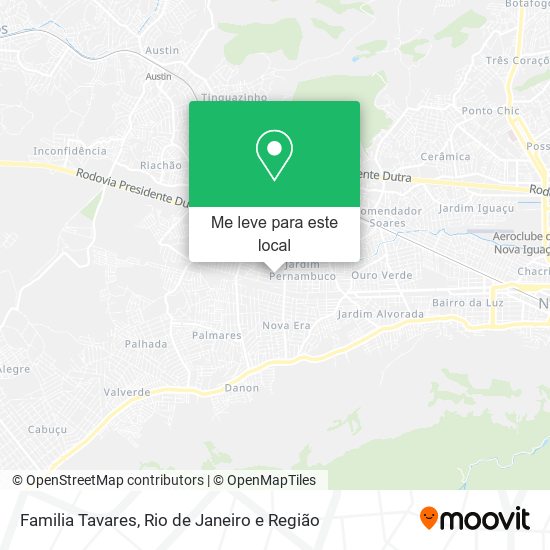 Familia Tavares mapa