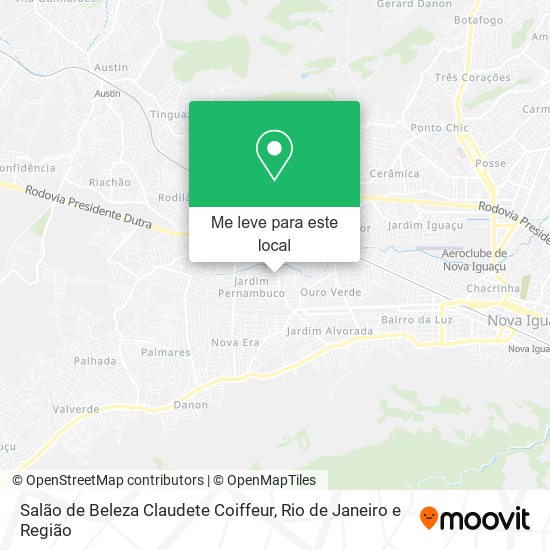 Salão de Beleza Claudete Coiffeur mapa