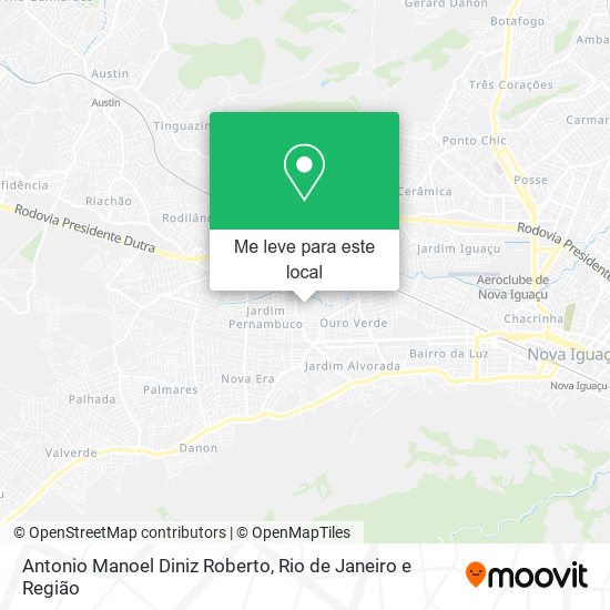 Antonio Manoel Diniz Roberto mapa