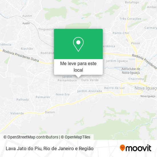 Lava Jato do Piu mapa